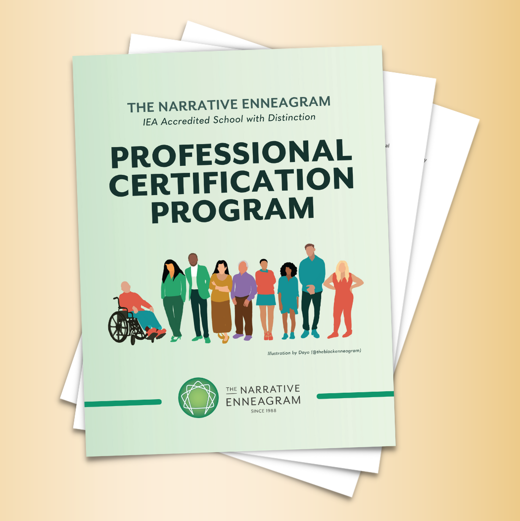 Pages of the Professional Certification download in a decorative stack