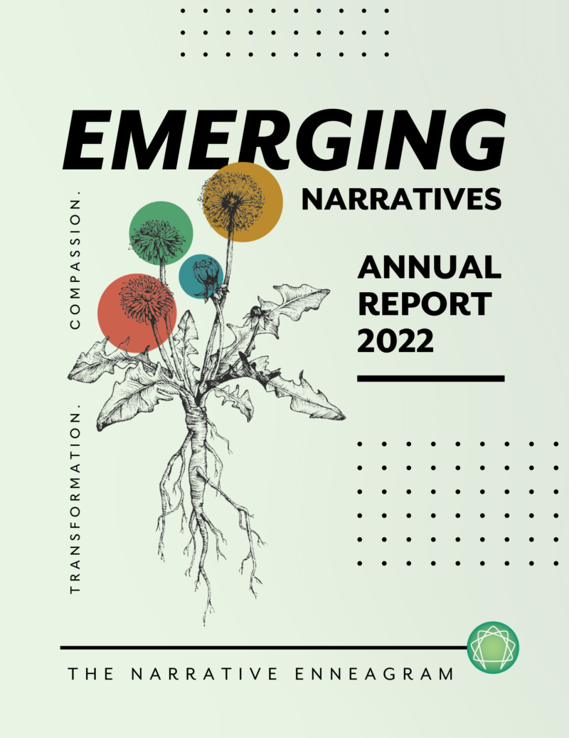 2022 Annual Report Cover: Emerging Narratives