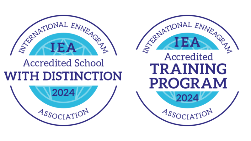 International Enneagram Association Accredited School with Distinction + Accredited Training Program 2024