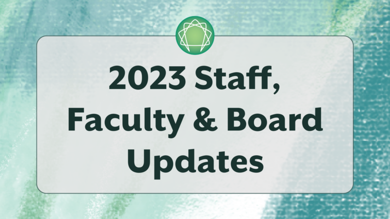2023 Staff, Faculty & Board Updates